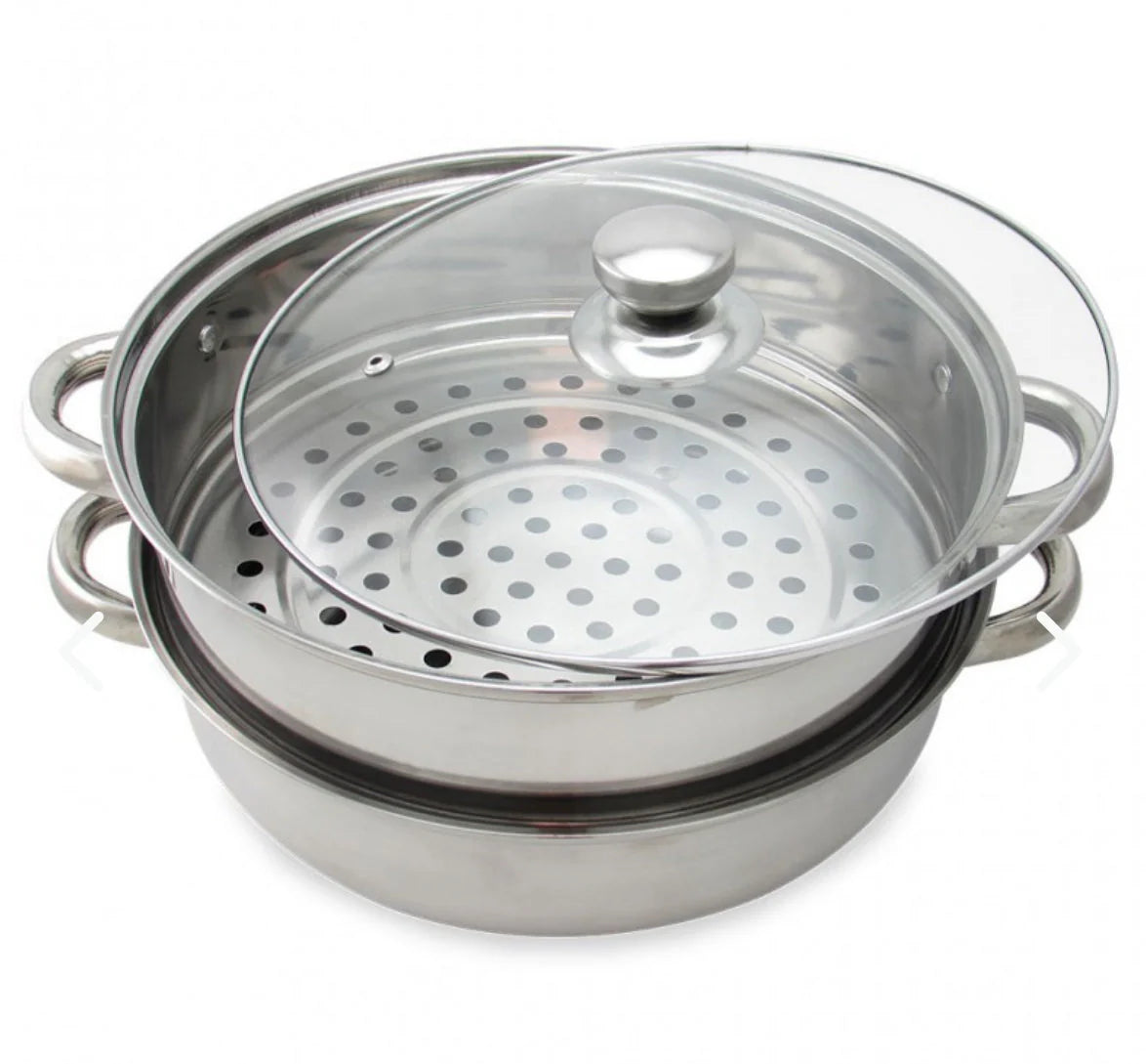 Olla vaporizadora en acero inoxidable 3 en 1