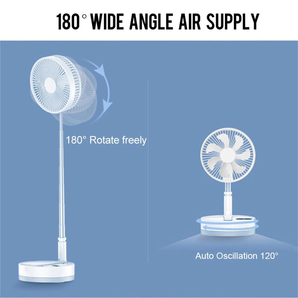 La frescura en movimiento - Ventilador recargable y portátil