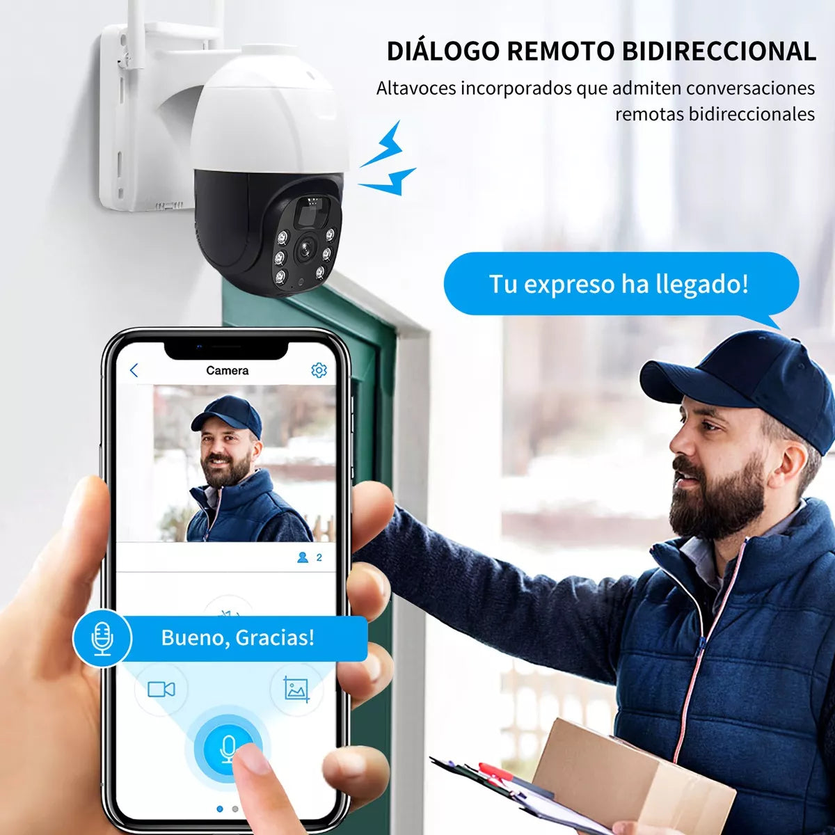 CAMARA DE SEGURIDAD + PANEL SOLAR ¡MANEJADA POR APP!
