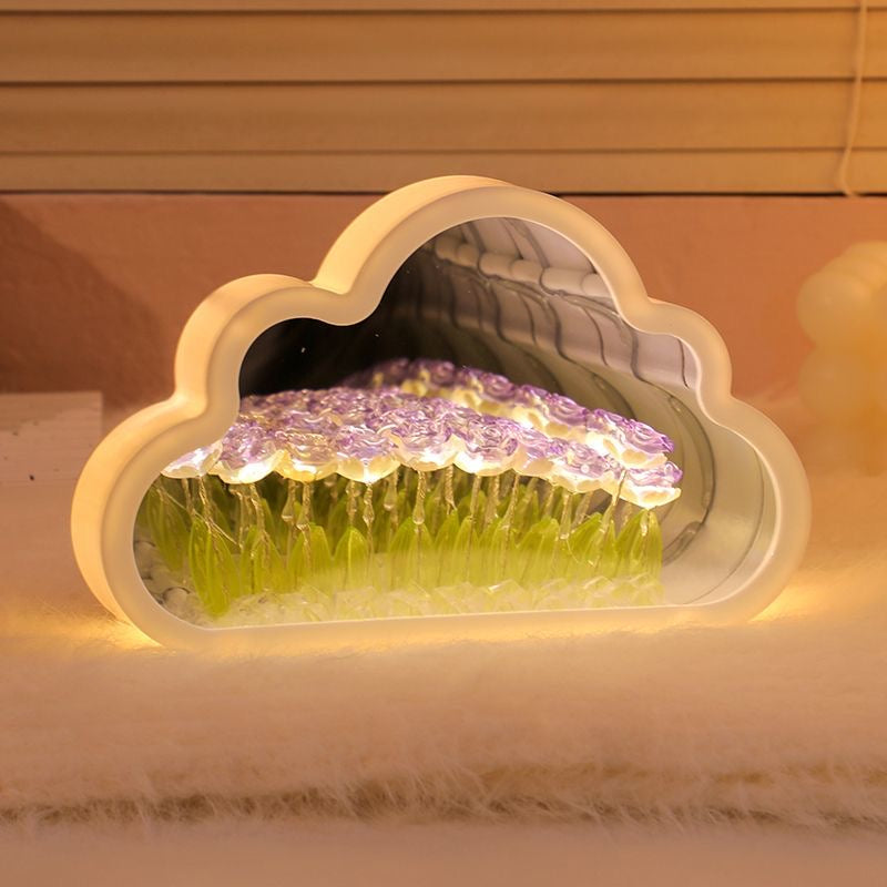 Lámpara Nubes + Rosas infinitas