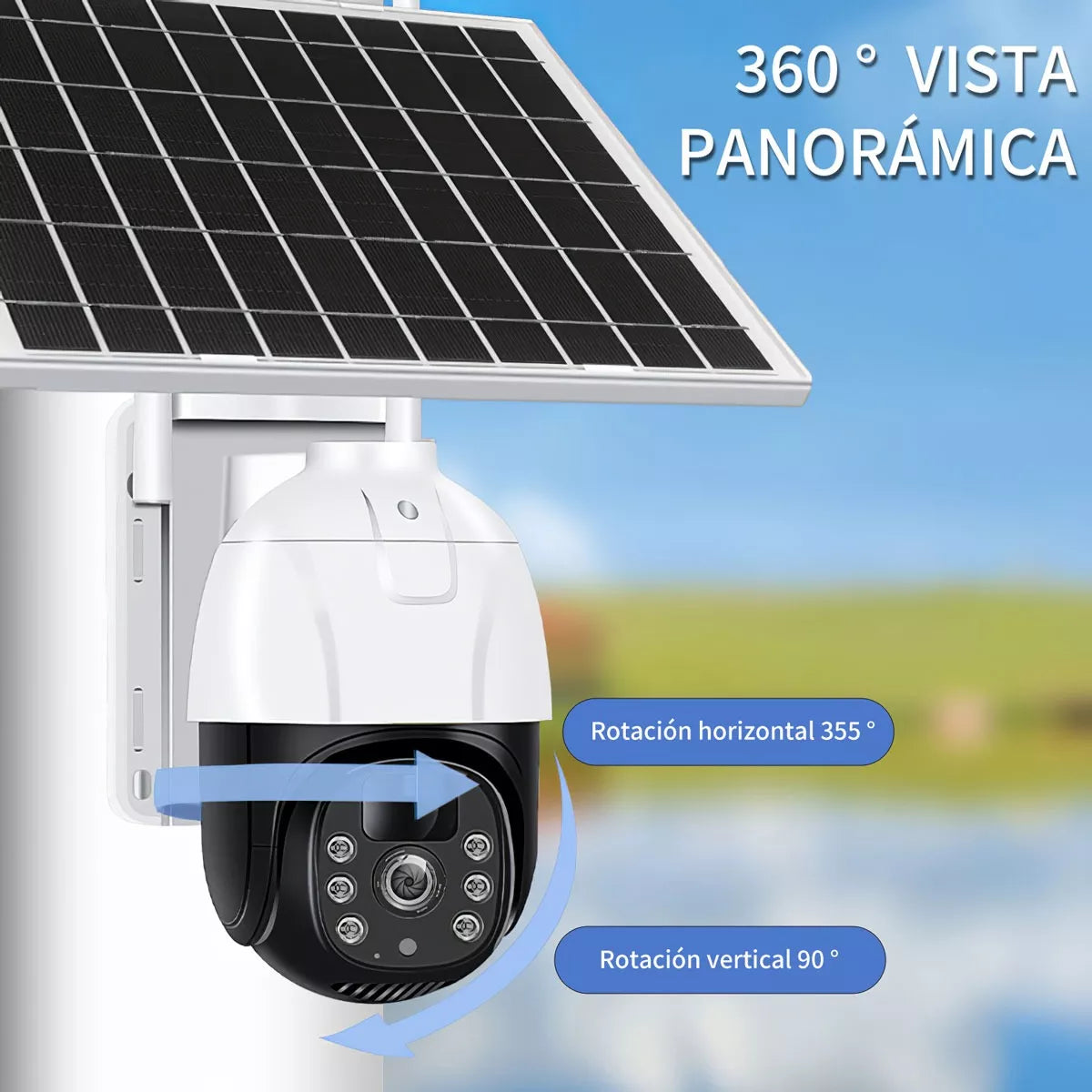 CAMARA DE SEGURIDAD + PANEL SOLAR ¡MANEJADA POR APP!