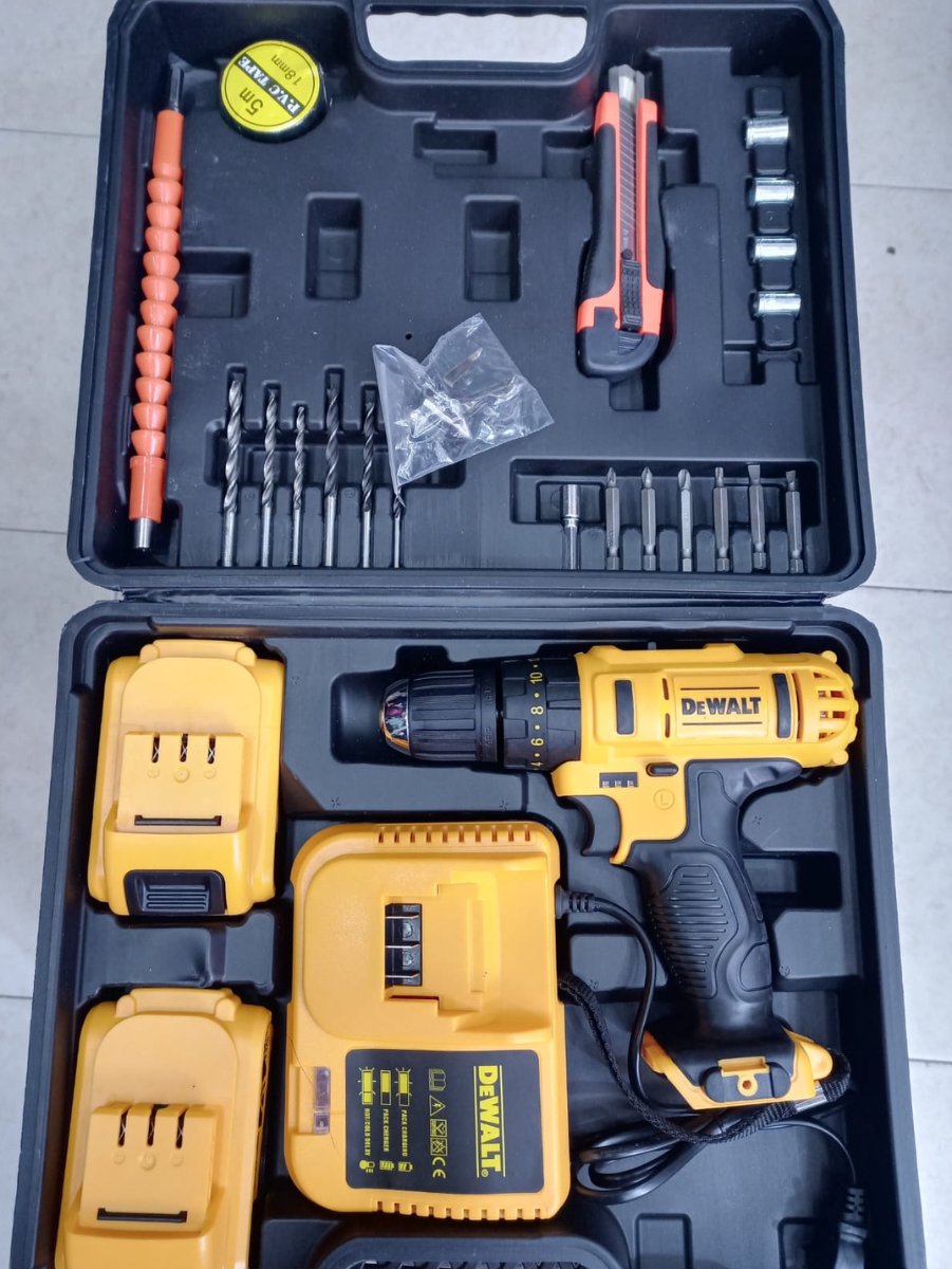 KIT DE TALADRO INALAMBRICO DE 24V (CON ACCESORIOS)