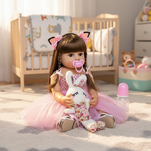 Bebé reborn niña con accesorios