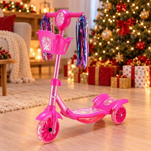 Patineta scooter con canasto