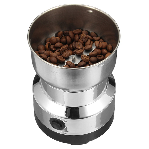 Molinillo Eléctrico De Granos Y Café De Acero Inoxidable