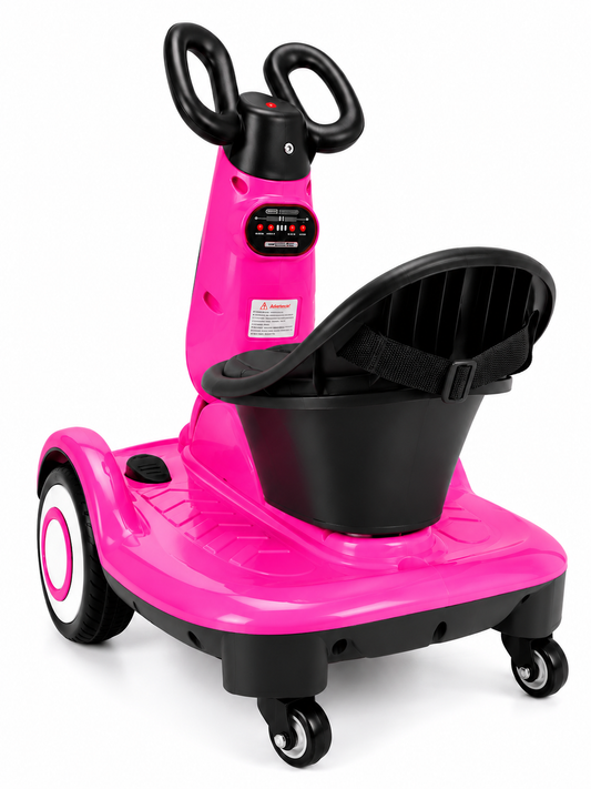 Carro eléctrico rosado