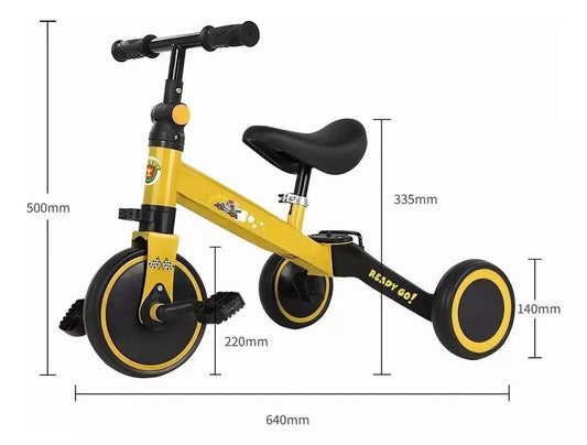 Triciclo 3 en 1 que se vuelve bici