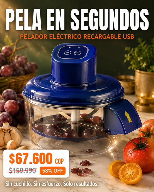 pelador de ajos y frutas
