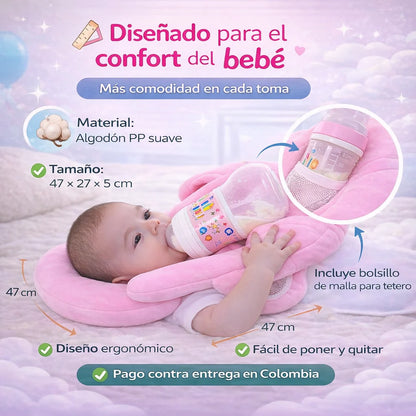 Cojin De Apoyo Bebe Practico Para Tetero