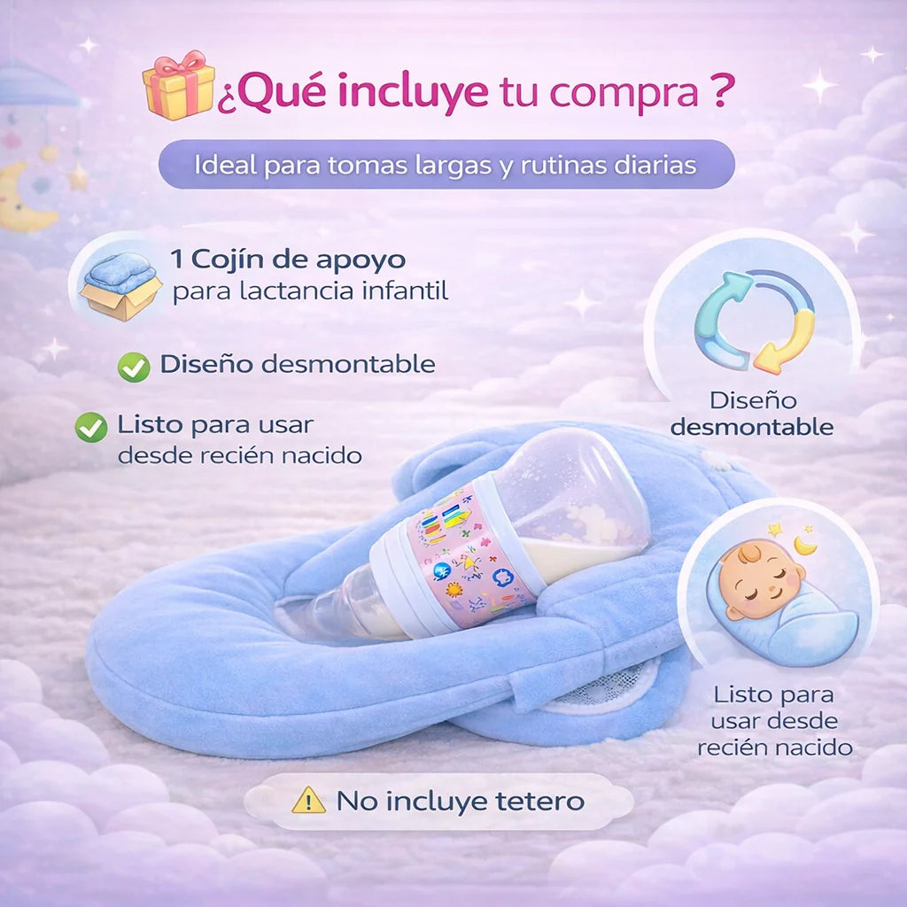 Cojin De Apoyo Bebe Practico Para Tetero