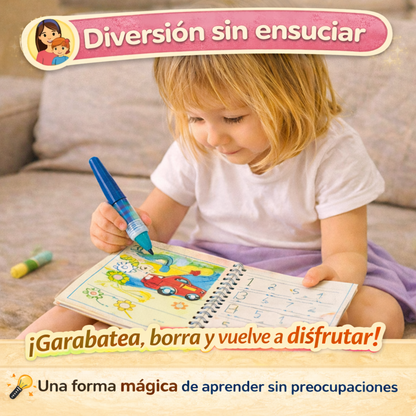 X4 Libros Montessoris mágicos de aprendizaje