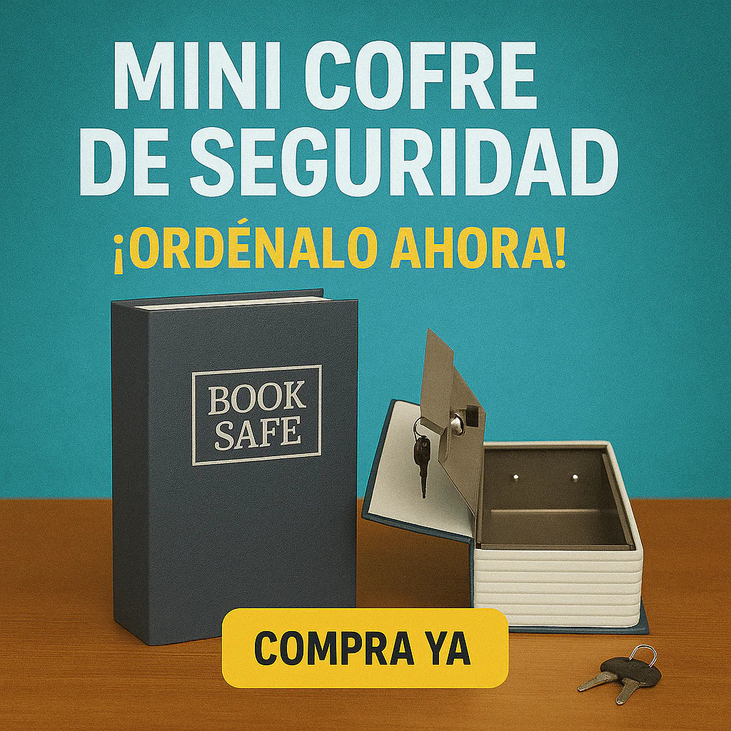 minicofre de seguridad forma libro