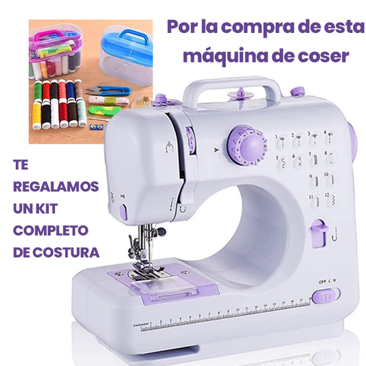 Máquina de coser profesional 12 PUNTADAS (GRATIS KIT DE COSTURA)