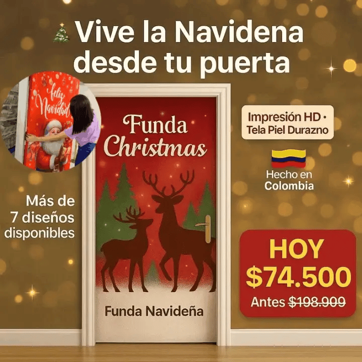 Fundas navideñas para puertas