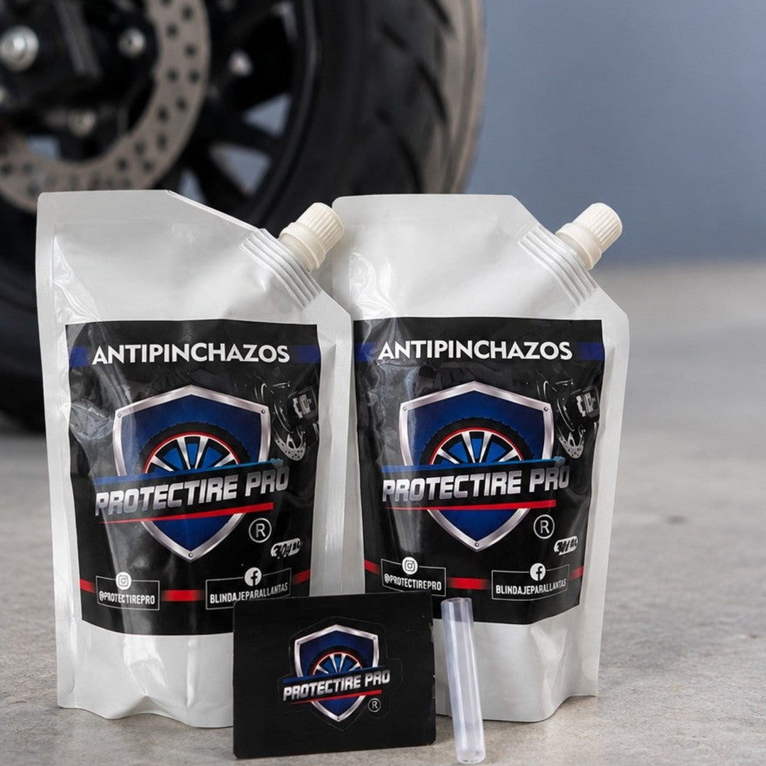 Kit antipinchazos para moto eléctrica: 2 bolsas de 300 ml