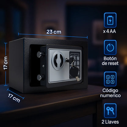 Caja de Seguridad Digital de Lujo Electrónica con Teclado y Cerradura.