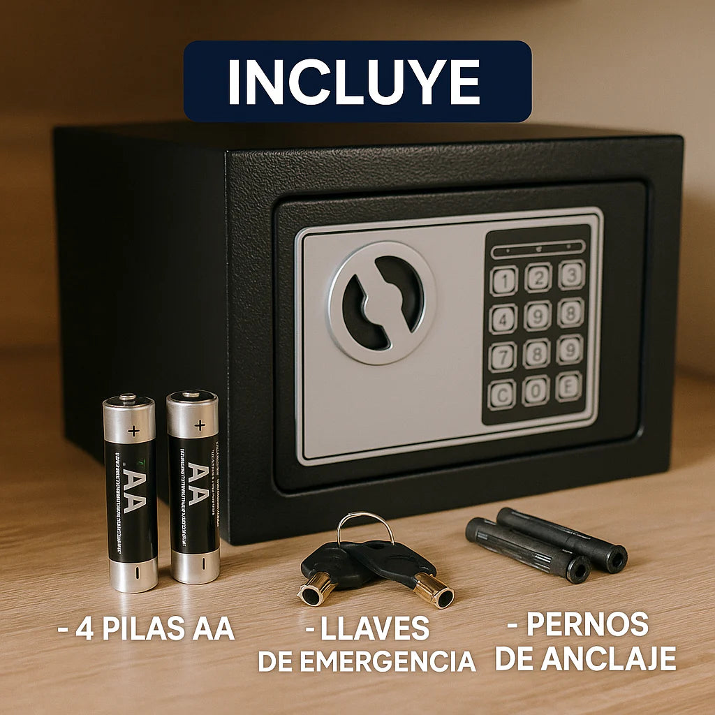 Caja de Seguridad Digital de Lujo Electrónica con Teclado y Cerradura.