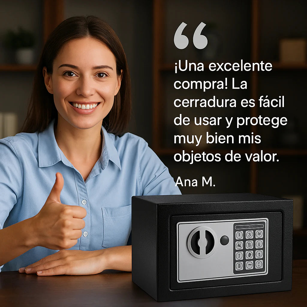 Caja de Seguridad Digital de Lujo Electrónica con Teclado y Cerradura.