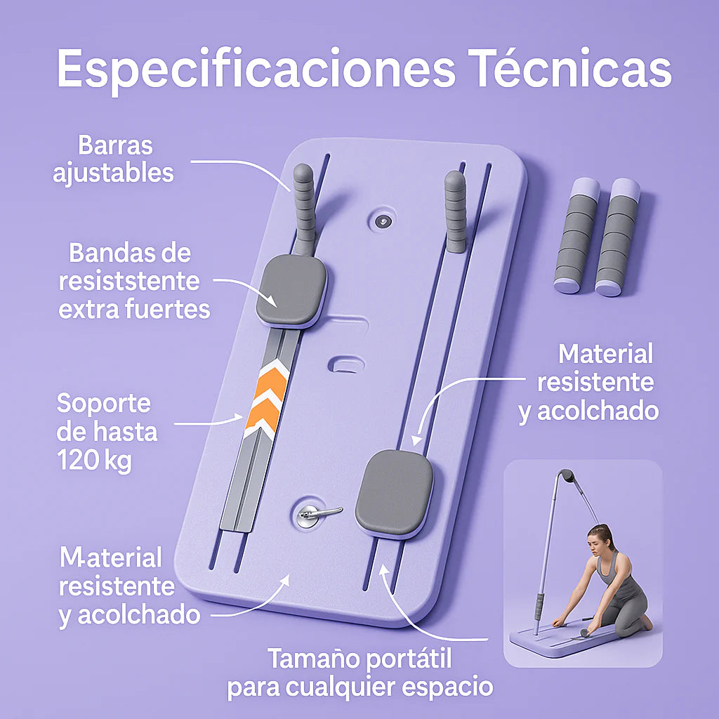 Cama para Pilates Máquina Tabla Reformer