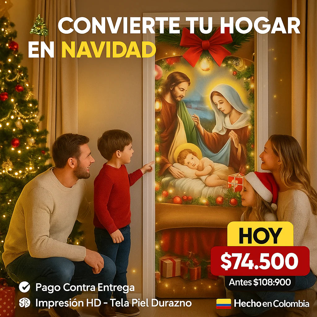 Fundas navideñas para puertas