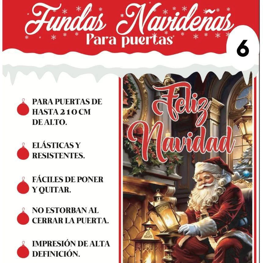 Fundas navideñas para puertas