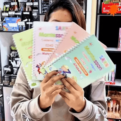 X4 Libros Montessoris mágicos de aprendizaje