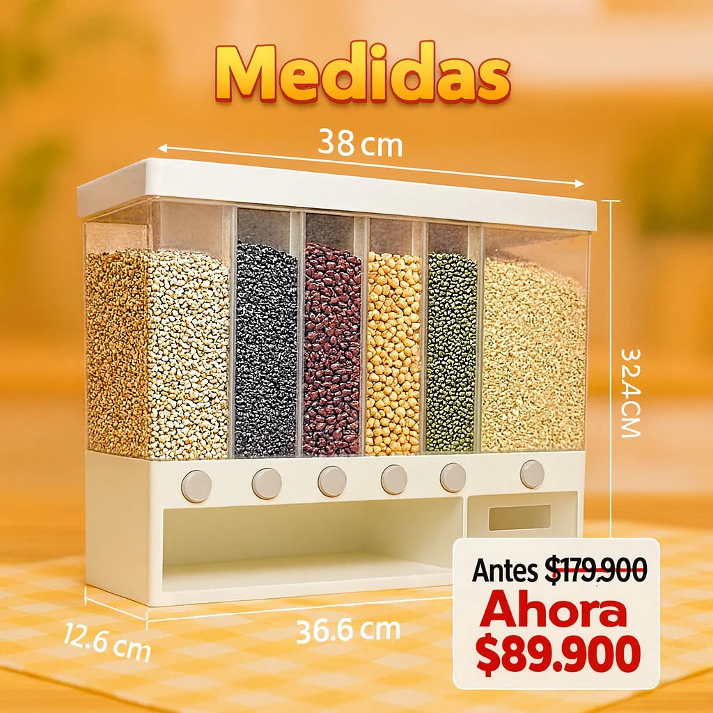 Dispensador de granos 7 puestos