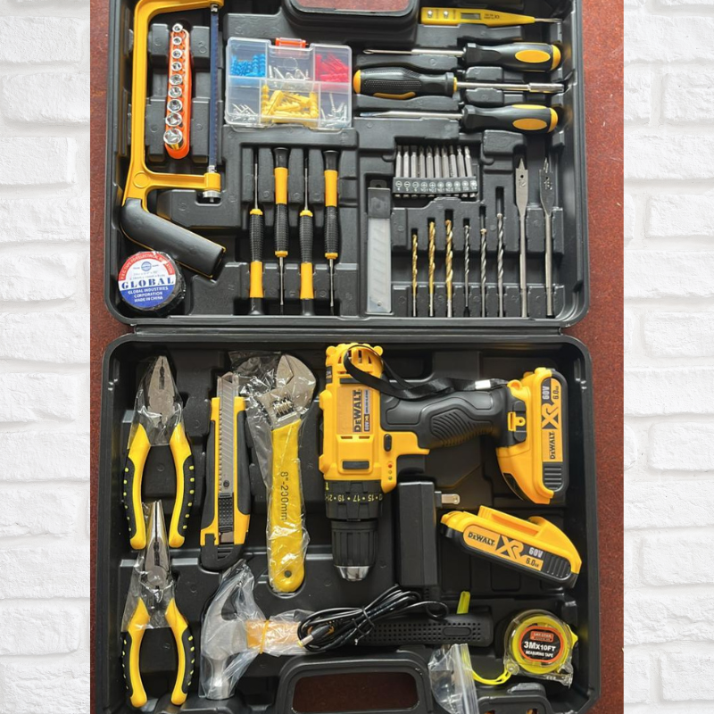 Taladro de 60V con Kit de Herramientas + Accesorios