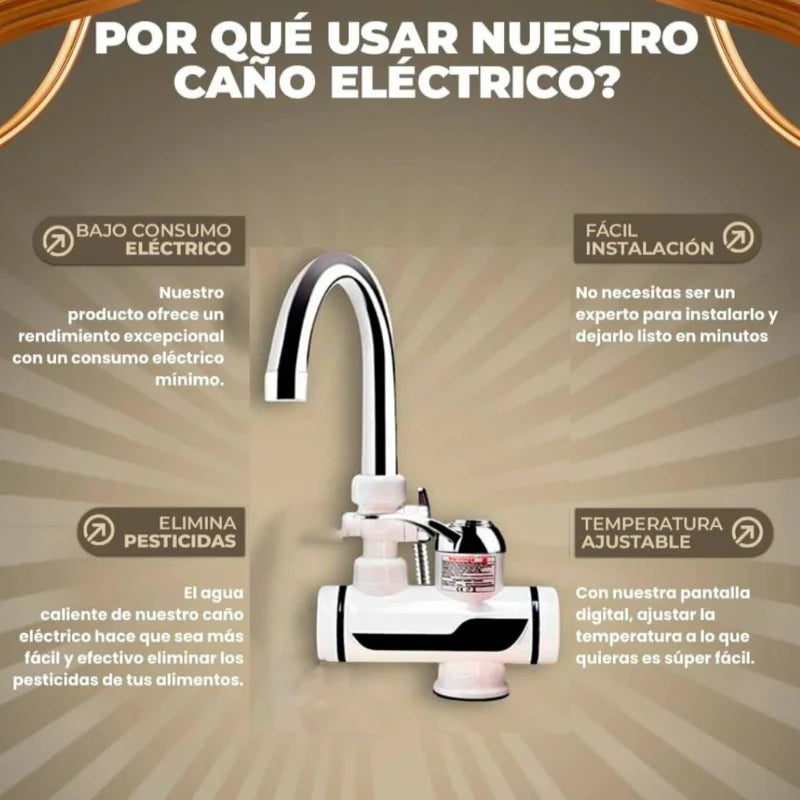 Grifo Eléctrico Calentador de Agua TurboHot