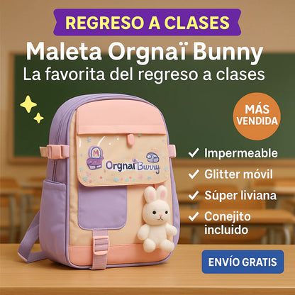 mochila escolar conejito
