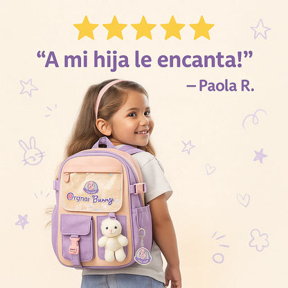 mochila escolar conejito