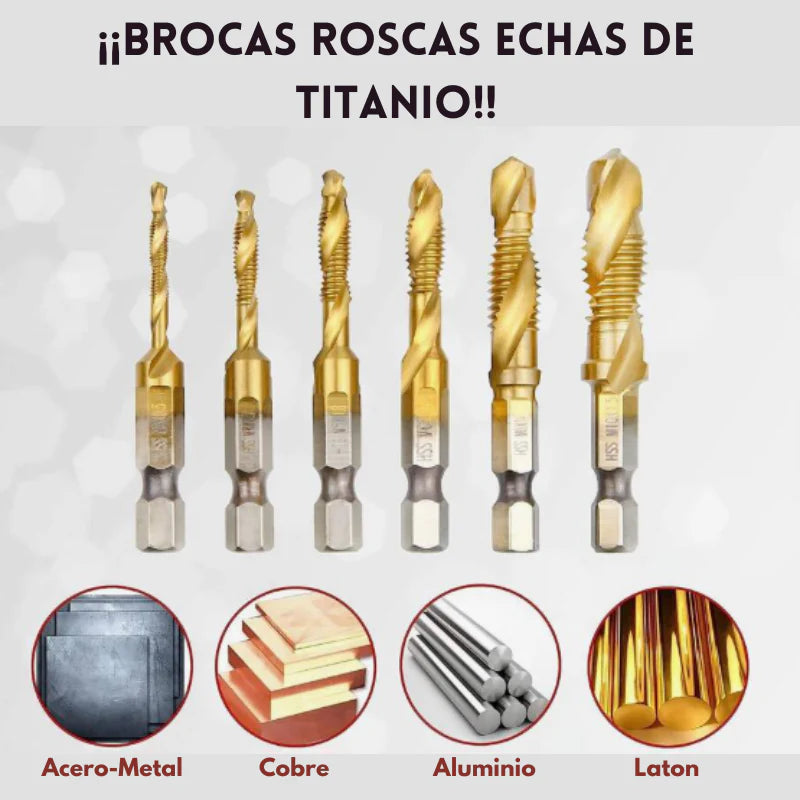 Brocas De Rosca X6 Unidades