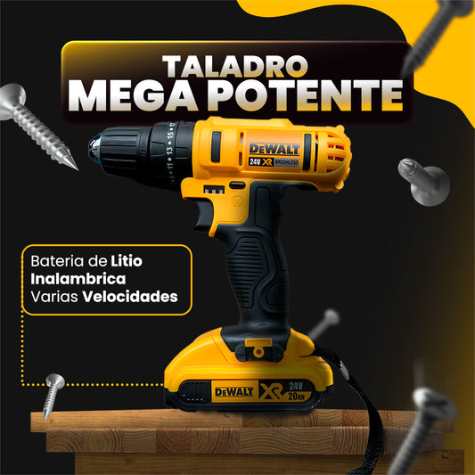 TALADRO De 24V INALAMBRICO - kit con todos los accesorios