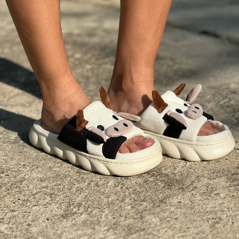 Sandalias de Vaquitas Super Afelpadas Y Cómodas