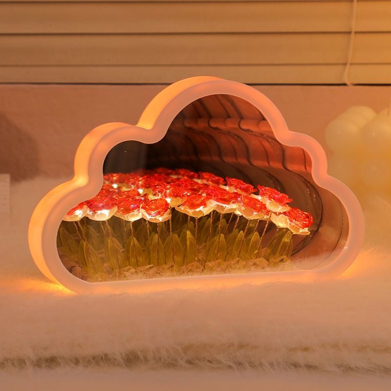 Lámpara Nubes + Rosas infinitas