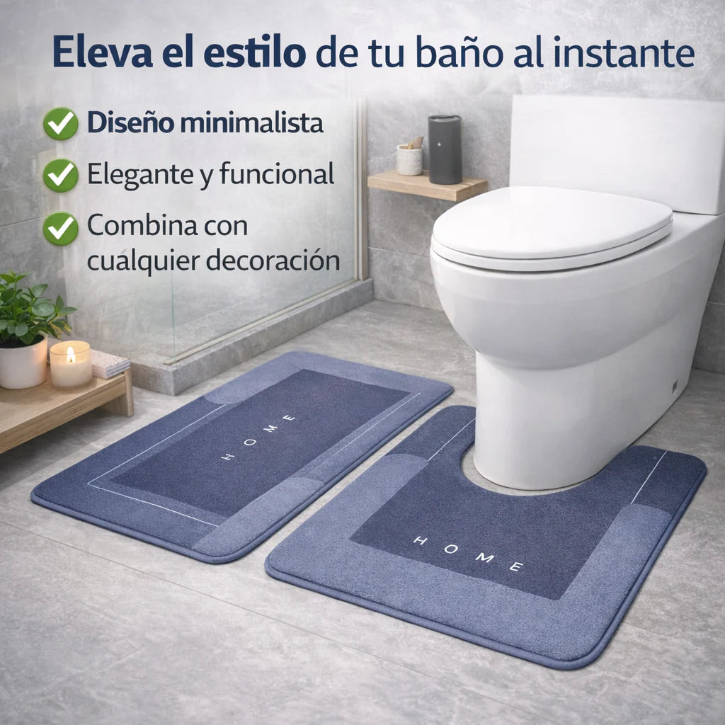 Tapete Absorbente Para Baño X2 Pcs