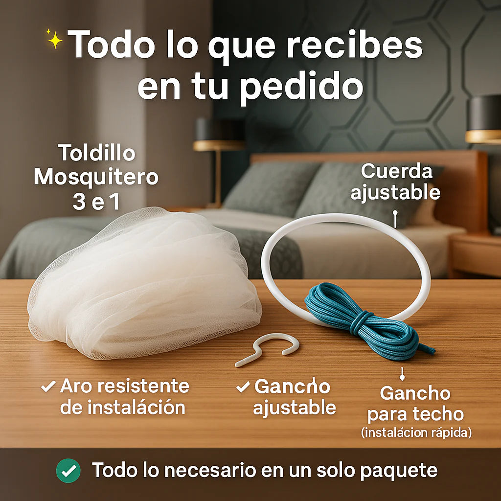 TOLDILLO MOSQUITERO CAMA DOBLE -BEBE CUNA- MOSQUITERA