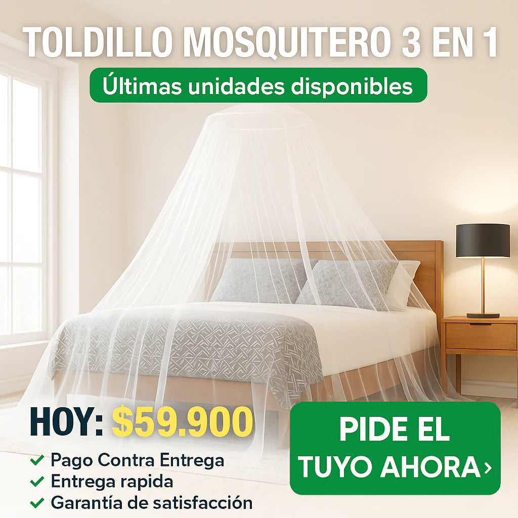 TOLDILLO MOSQUITERO CAMA DOBLE -BEBE CUNA- MOSQUITERA