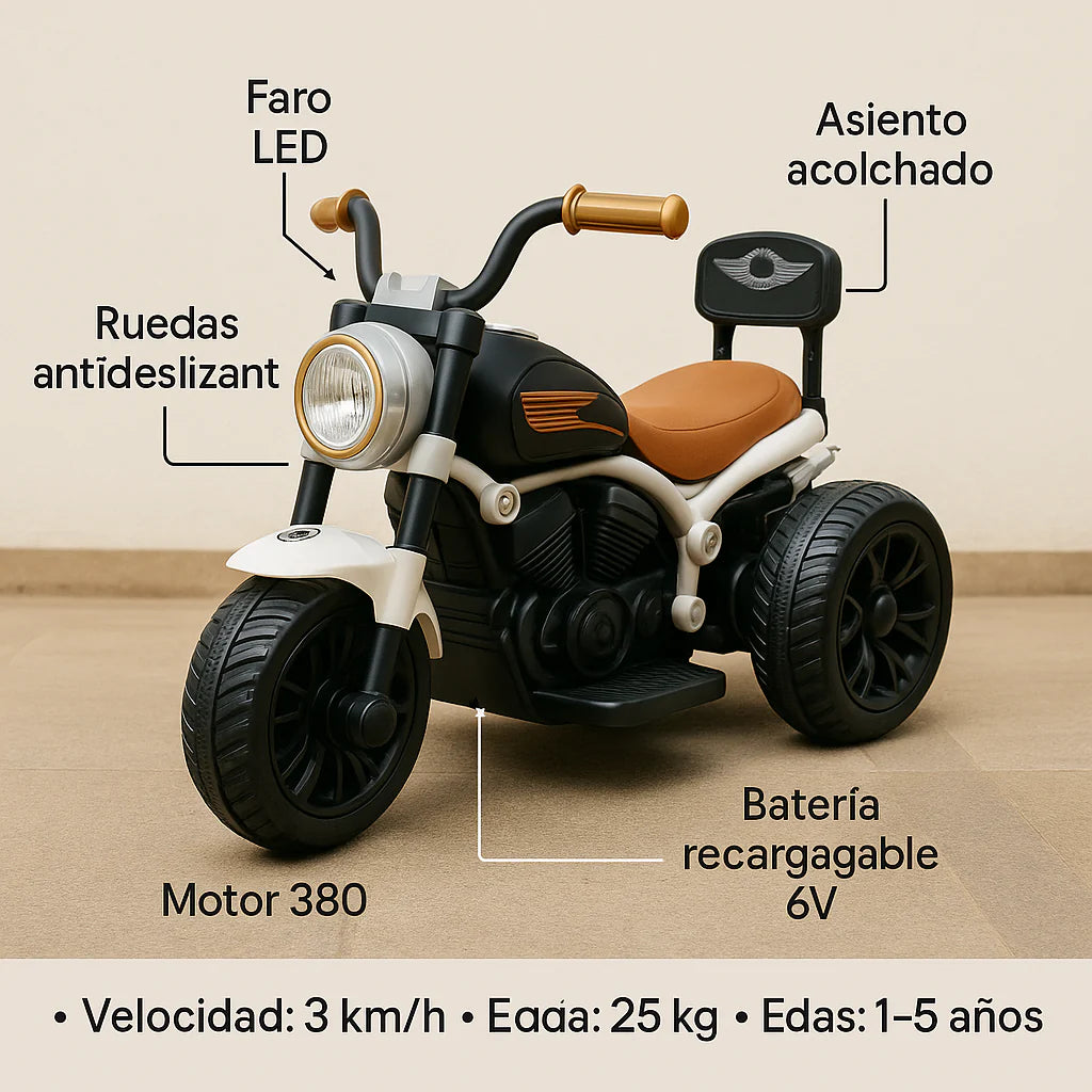 Trimoto Eléctrica Tipo Harley