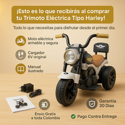 Trimoto Eléctrica Tipo Harley