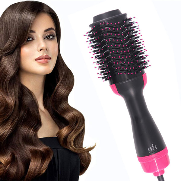 Rizador Ondulador Pinza 3 Tubos Pro + Cepillo Secador Voluminizador One-step