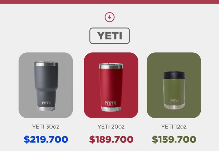 VASO-TERMO MARCA YETI DE LUJO AMERICANO