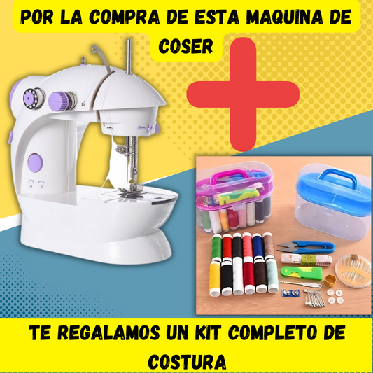 MAQUINA DE COSER PORTATIL (DAMOS EL KIT DE COSTURA GRATIS)